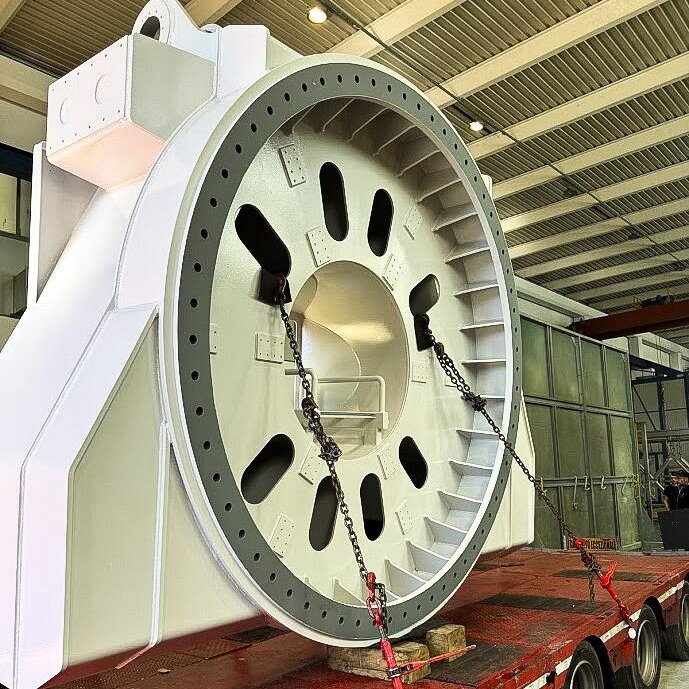 Componente industriale sabbiato e preparato per verniciatura Componente industriale sabbiato e preparato per verniciatura presso D'Antonio